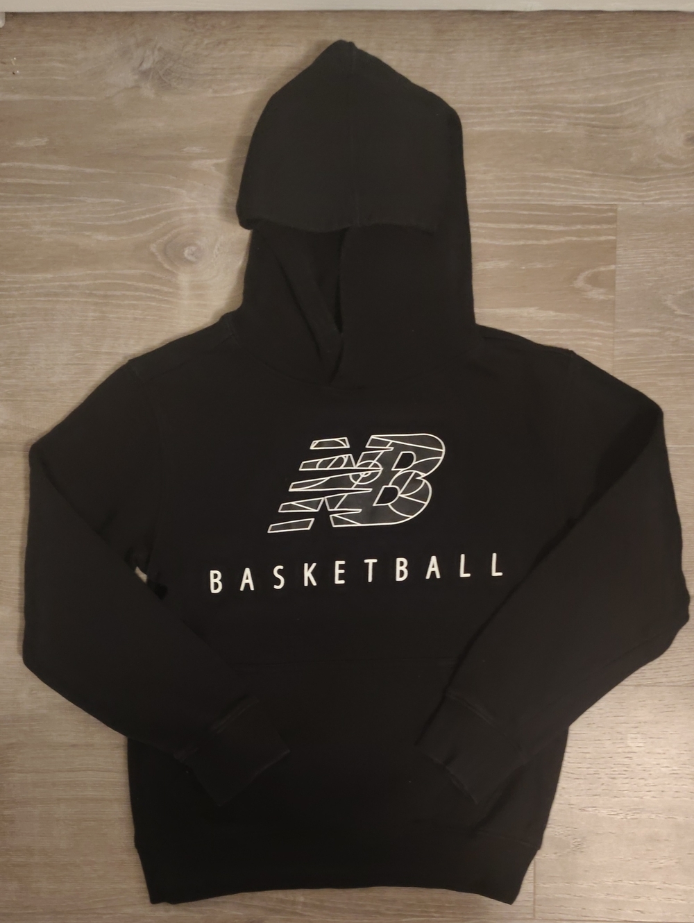 New Balance Kids Black Crewneck Basketball Hoodie